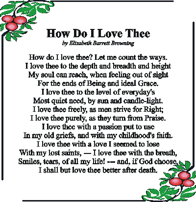 Analysis of How Do I Love Thee by Elizabeth Barrett Browning<