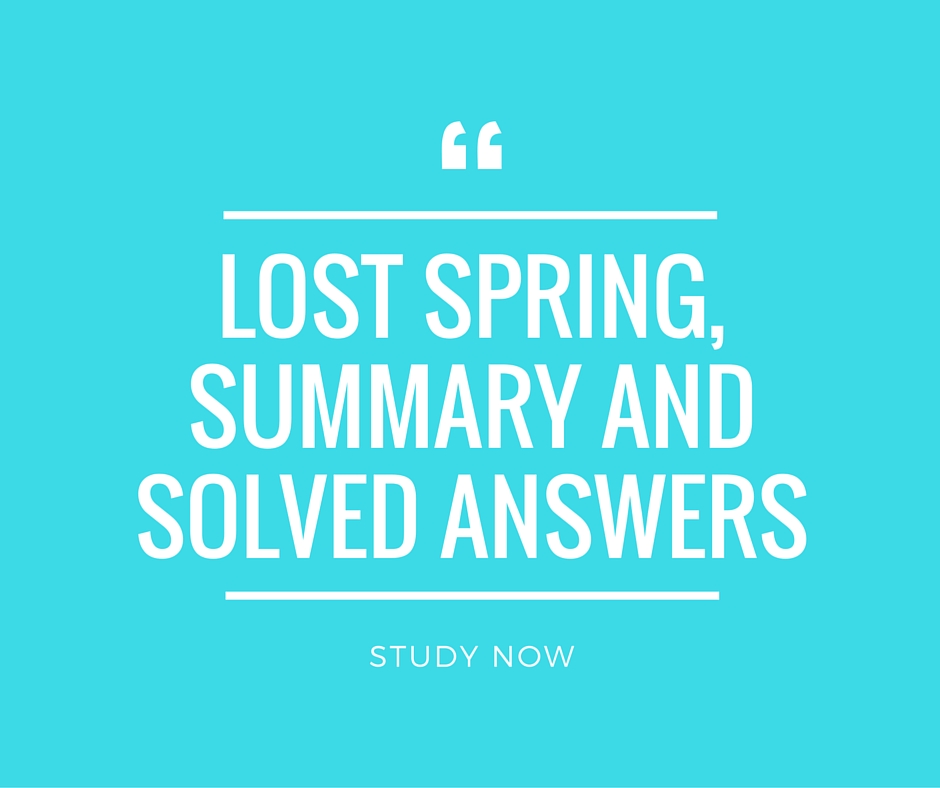 Lost Spring Summary, Solved Question and Answers CBSE 12<