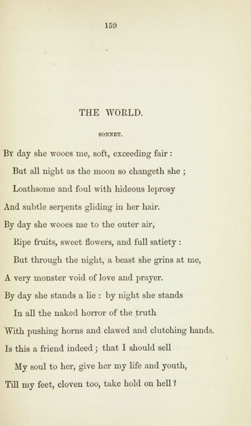 Summary and Analysis of The World by Christina Rossetti: 2022<