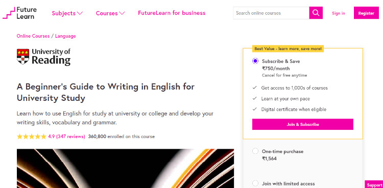 A Beginner's Guide to Writing in English for University Study