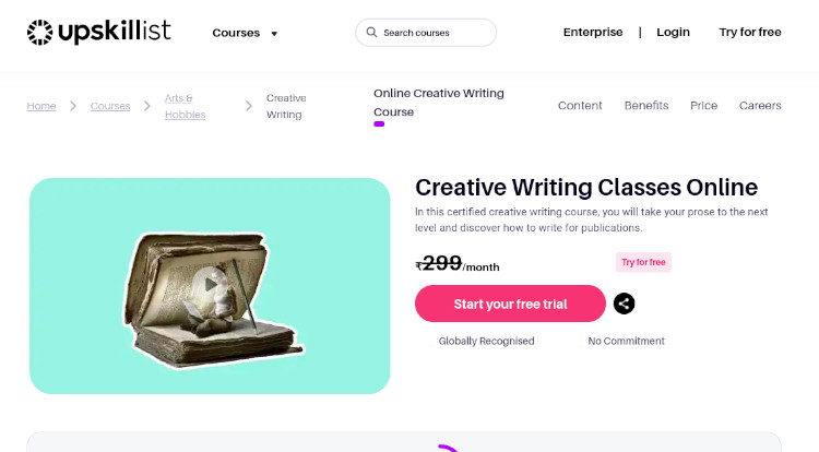 Creative Writing Classes Online