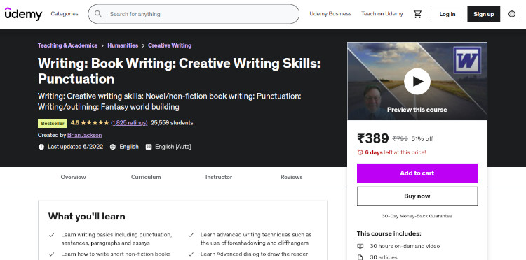 Writing: Book Writing: Creative Writing Skills: Punctuation