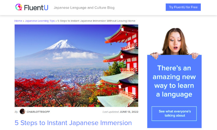 Japanese through Immersive Learning