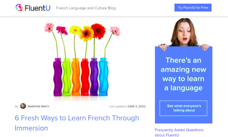 Learn French Through Immersion