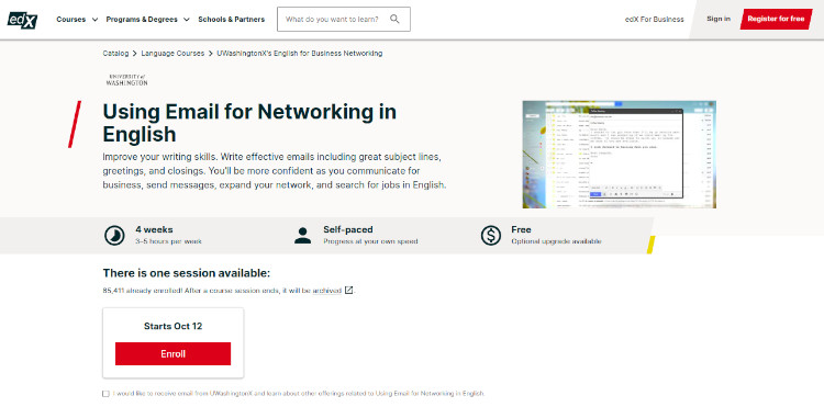 Using Email for Networking in English